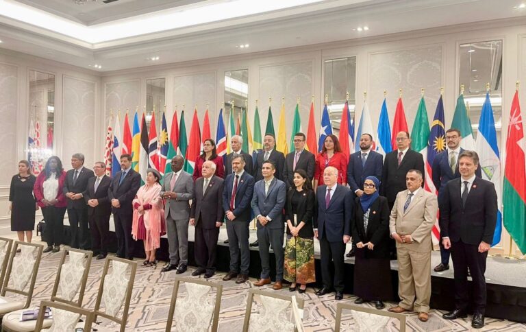 Reunião pela Interrupção do Genocídio em Gaza, convocada por Colômbia e África do Sul, copresidentes do Grupo da Haia. 26 de setembro de 2025, Nova York, EUA