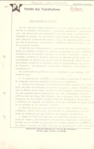 Nota Oficial do Partido