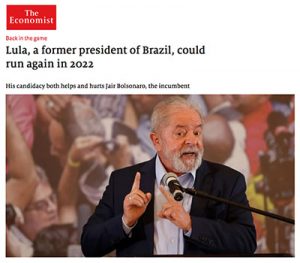 ECONOMIST. Ex-presidente do Brasil pode concorrer novamente em 2022