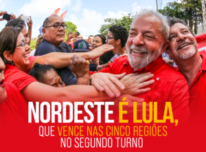 Nordeste é Lula, que vence nas cinco regiões no segundo turno