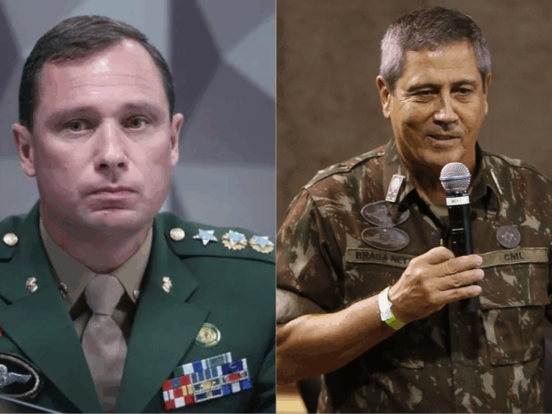 Mauro Cid e Braga Neto participam de acareação no STF