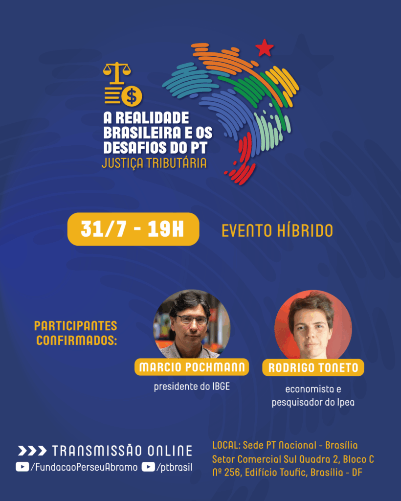 FPA promove seminários sobre Justiça Tributária e Climática durante 17º Encontro Nacional do PT FPA promove seminários sobre Justiça Tributária e Climática durante 17º Encontro Nacional do PT