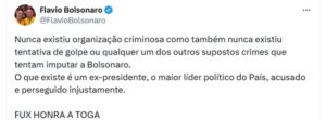 Voto infinito de Fux: reação nas redes fala em “vergonha” e “impunidade”