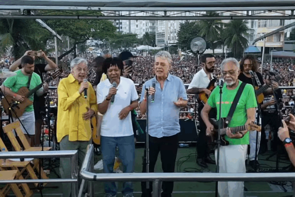 Chico, Caetano e Gil voltam a se reunir em ato pela democracia