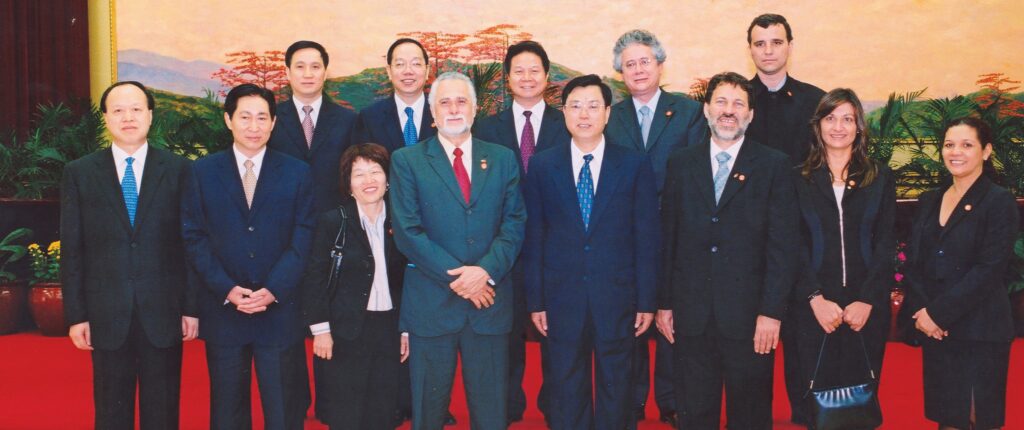 Comitiva da Comissão Executiva Nacional do PT na China, 2004. Foto: Acervo Diretório Nacional do PT.