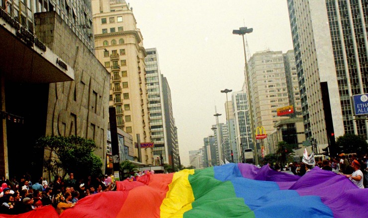 1ª edição da Parada do Orgulho Gay em São Paulo