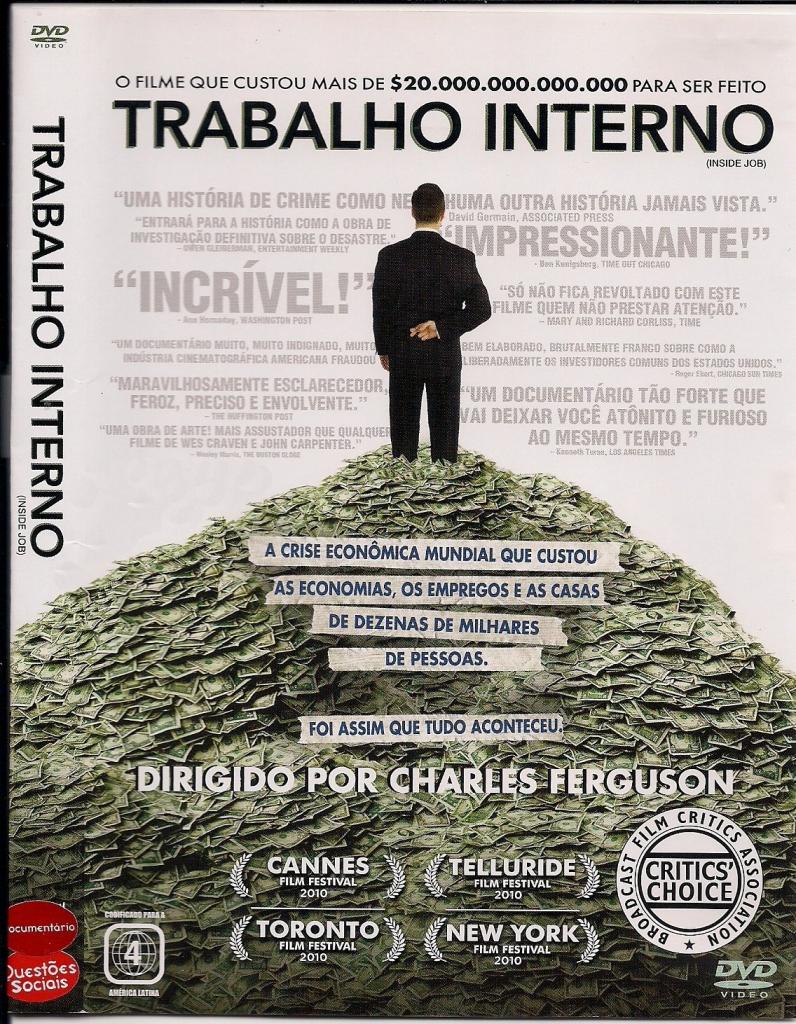 Capa do DVD de Trabalho Interno