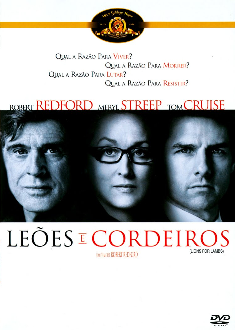 Capa DVD Leões e Cordeiro: Redford, Streep, Cruise