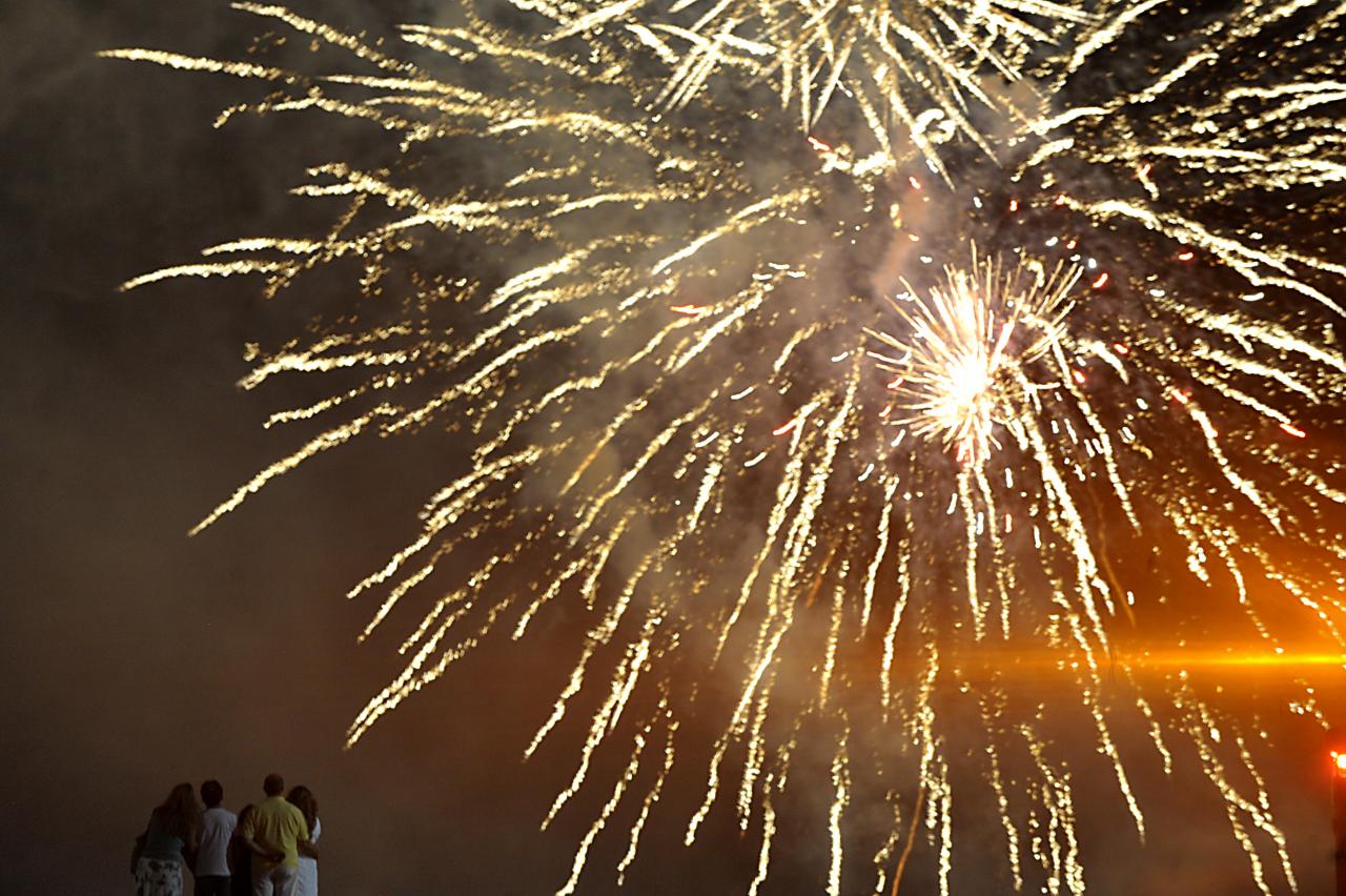 Queima de fogos marca o início de 2012 na Esplanada dos Ministérios