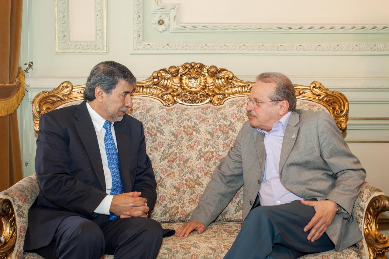 Ibrahim Al Zeben durante o Fórum Social Palestina Livre