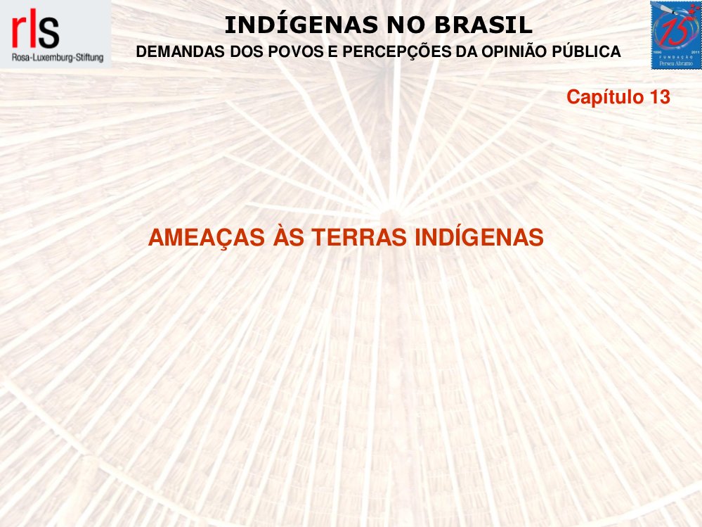 Indígenas no Brasil: Ameaças às Terras Indígenas (Capítulo 13)