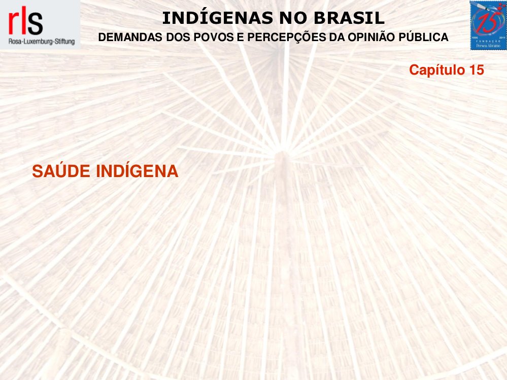 Demais aspectos importantes para a saúde indigena