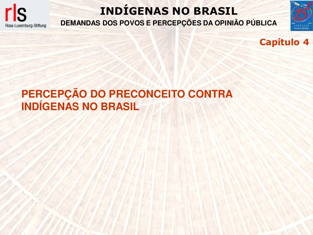 Preconceito pessoal contra índigenas