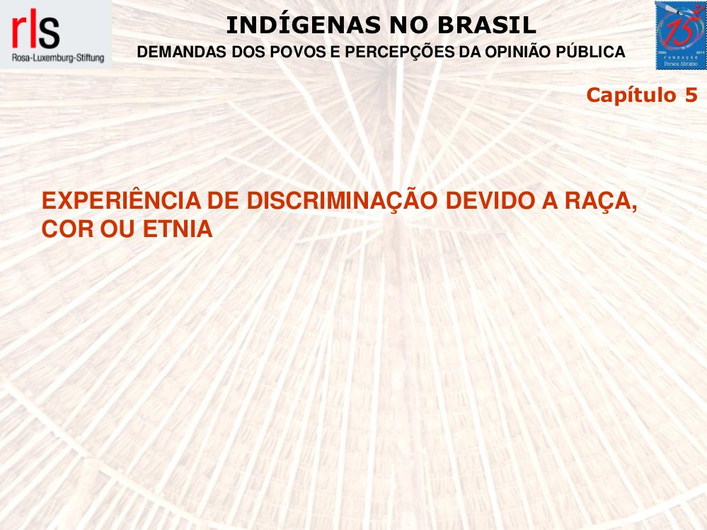 Situações de discriminação - Última vez que aconteceu