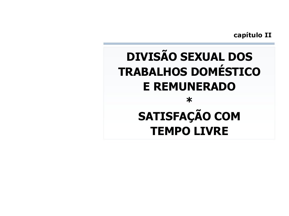 Chefia da família – comparativo 2001/ 2010