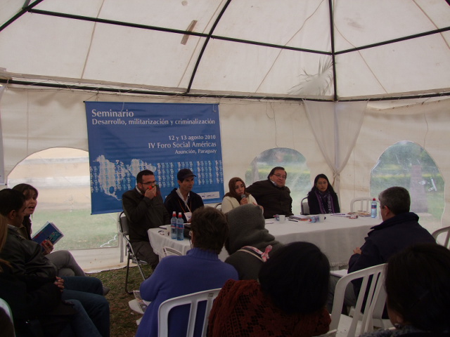 Seminário IV Foro Social Américas: Desenvolvimento, Militarização e Criminalização