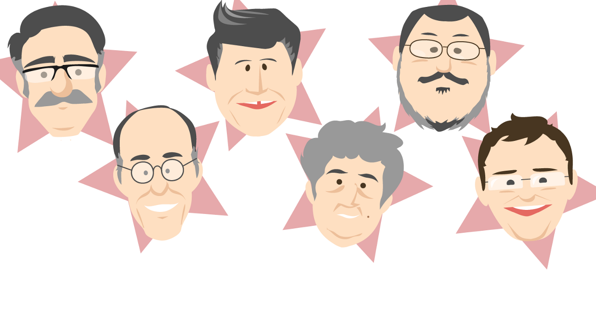 Markus Sokol, Paulo Teixeira, Renato Simões, Rui Falcão, Serge Goulart e Valter