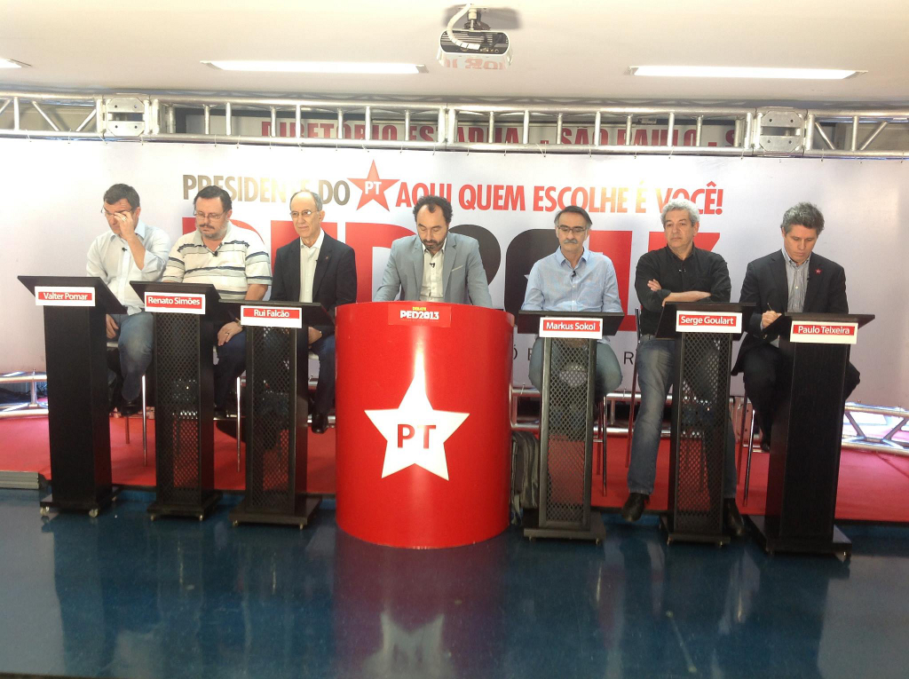Primeiro debate dos candidatos à presidência nacional do PT no PED 2013