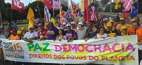 Manifestação Paz e Democracia: Fórum Social Mundial Porto Alegre