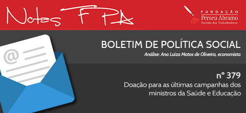 Boletim Política Social FPA: Doação Campanhas Ministros Saúde Educação