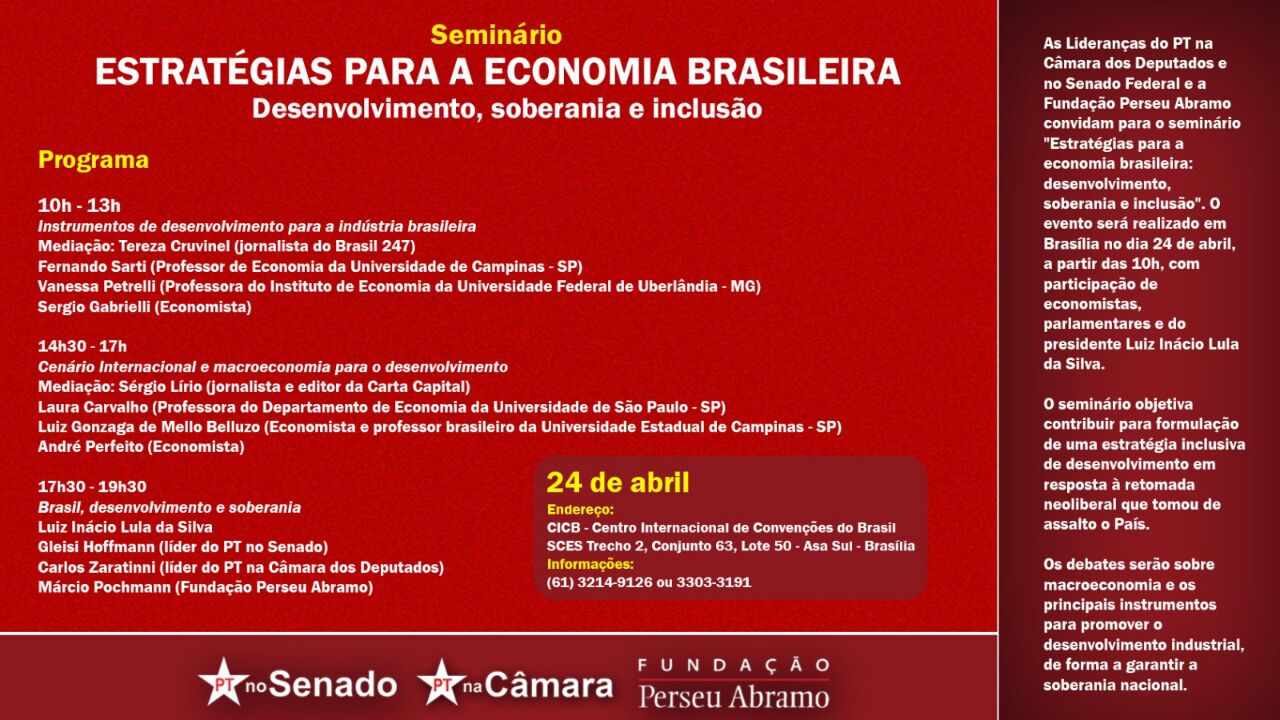 Seminário: Estratégias para a Economia Brasileira