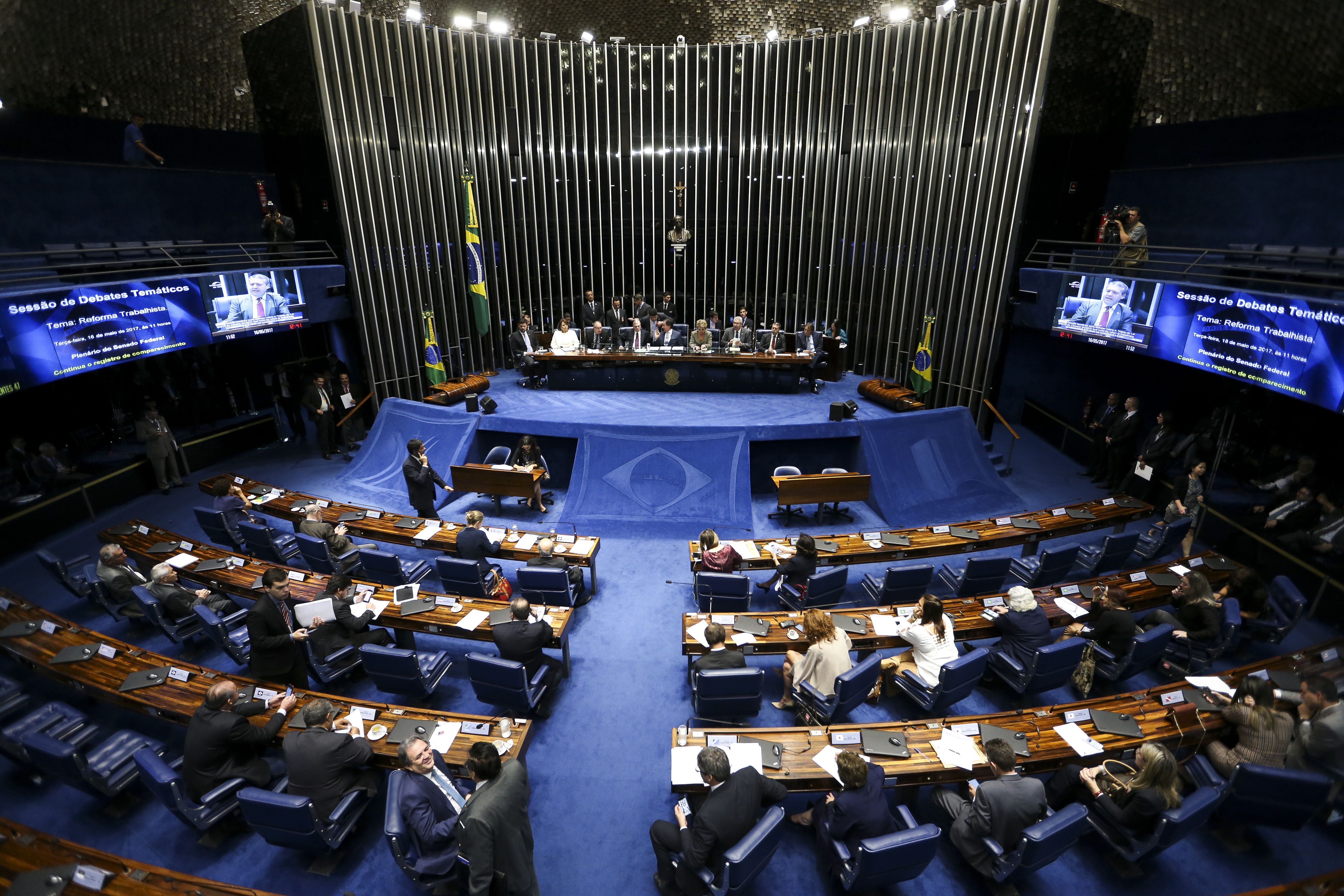 Sessão Plenária Senado Brasileiro: Debate Reforma Trabalhista