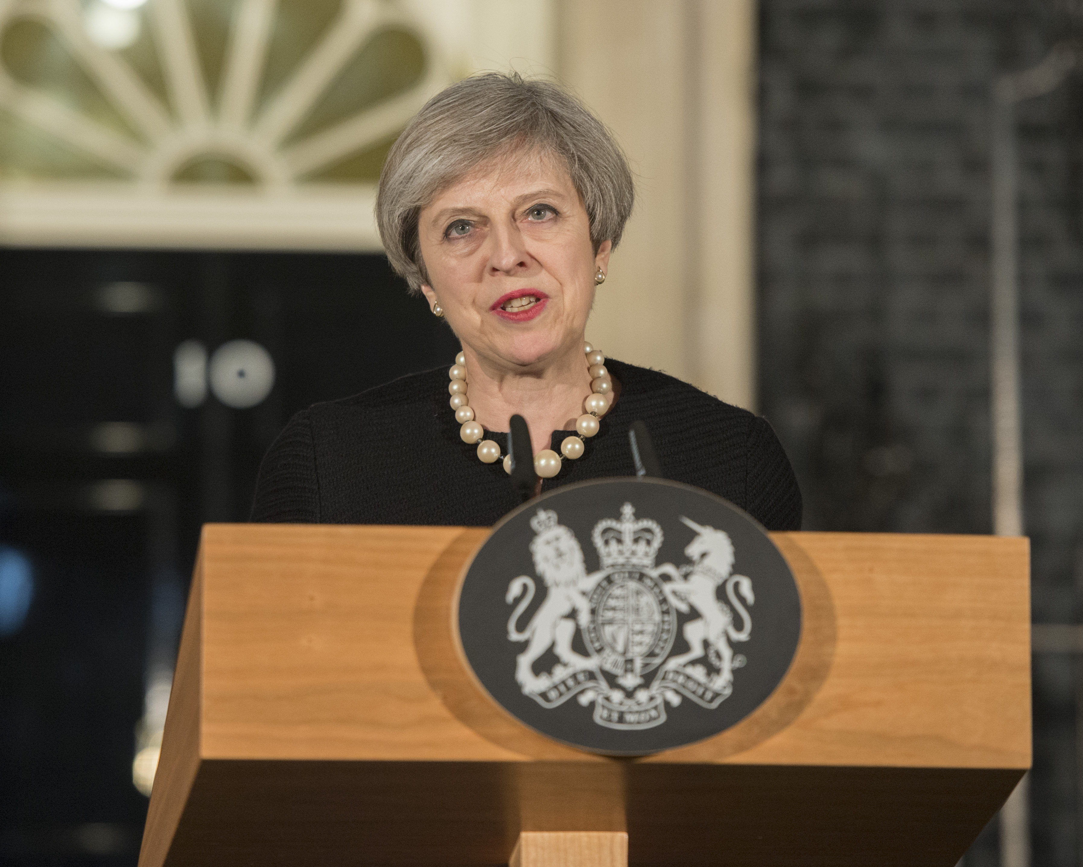 Theresa May em Discurso Oficial no Número 10 Downing Street