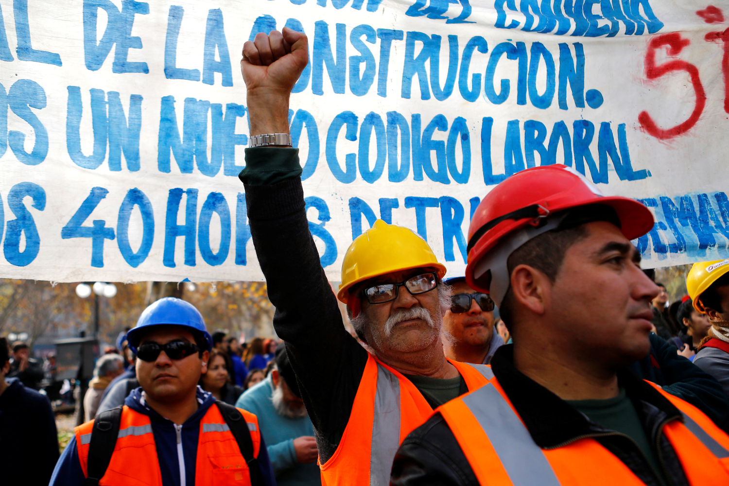 Trabalhadores da Construção em Protesto por Direitos Laborais