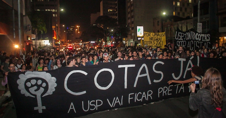 Cotas Já! Protesto por Justiça Racial na USP