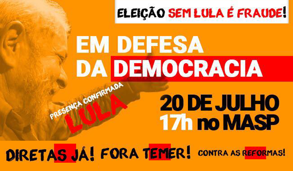 Ato em Defesa da Democracia com Lula no MASP