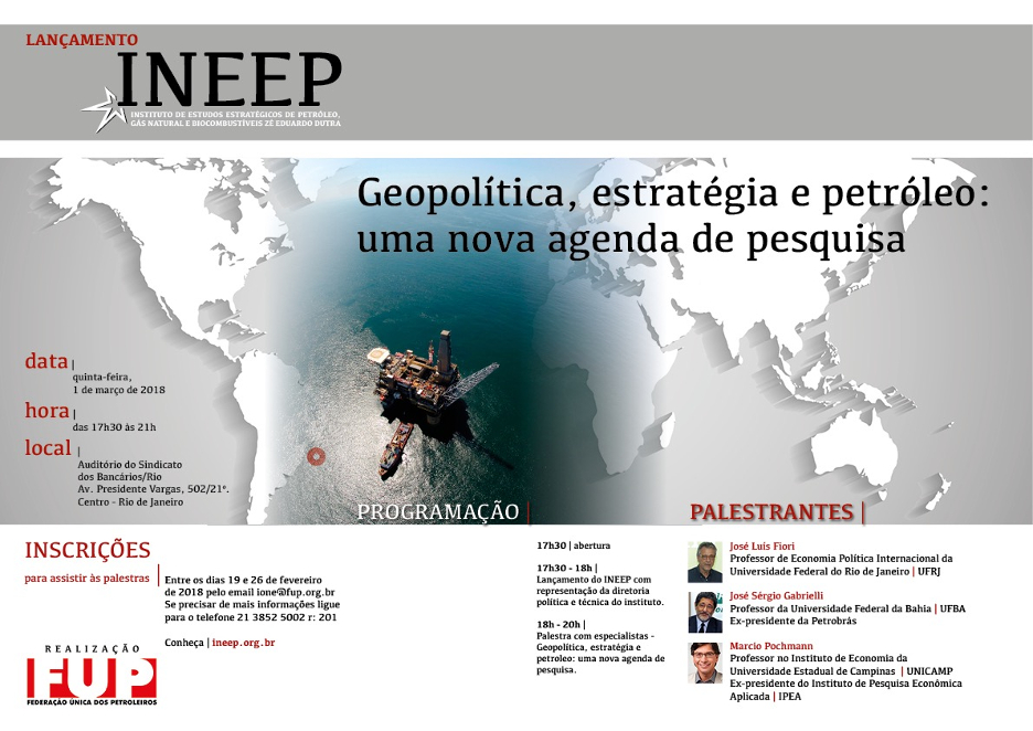 Geopolítica, Estratégia e Petróleo: Nova Agenda de Pesquisa