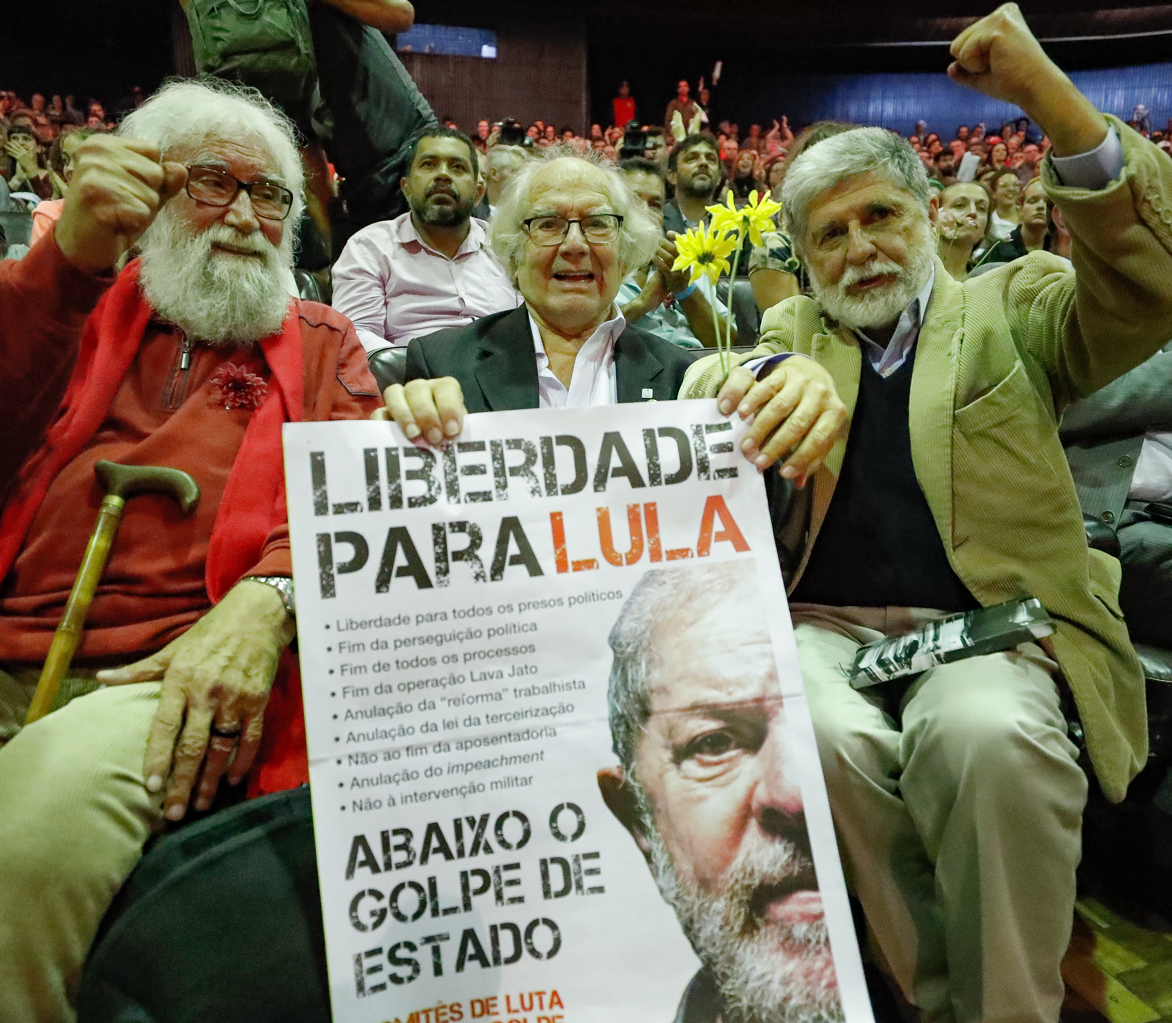 Ato político por Lula: Liberdade e Abaixo o Golpe de Estado