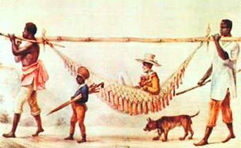 Cena Colonial: Transporte de Senhor em Rede por Escravizados