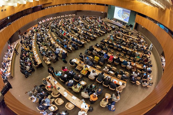 Conferência Internacional: Público Engajado em Auditório Lotado