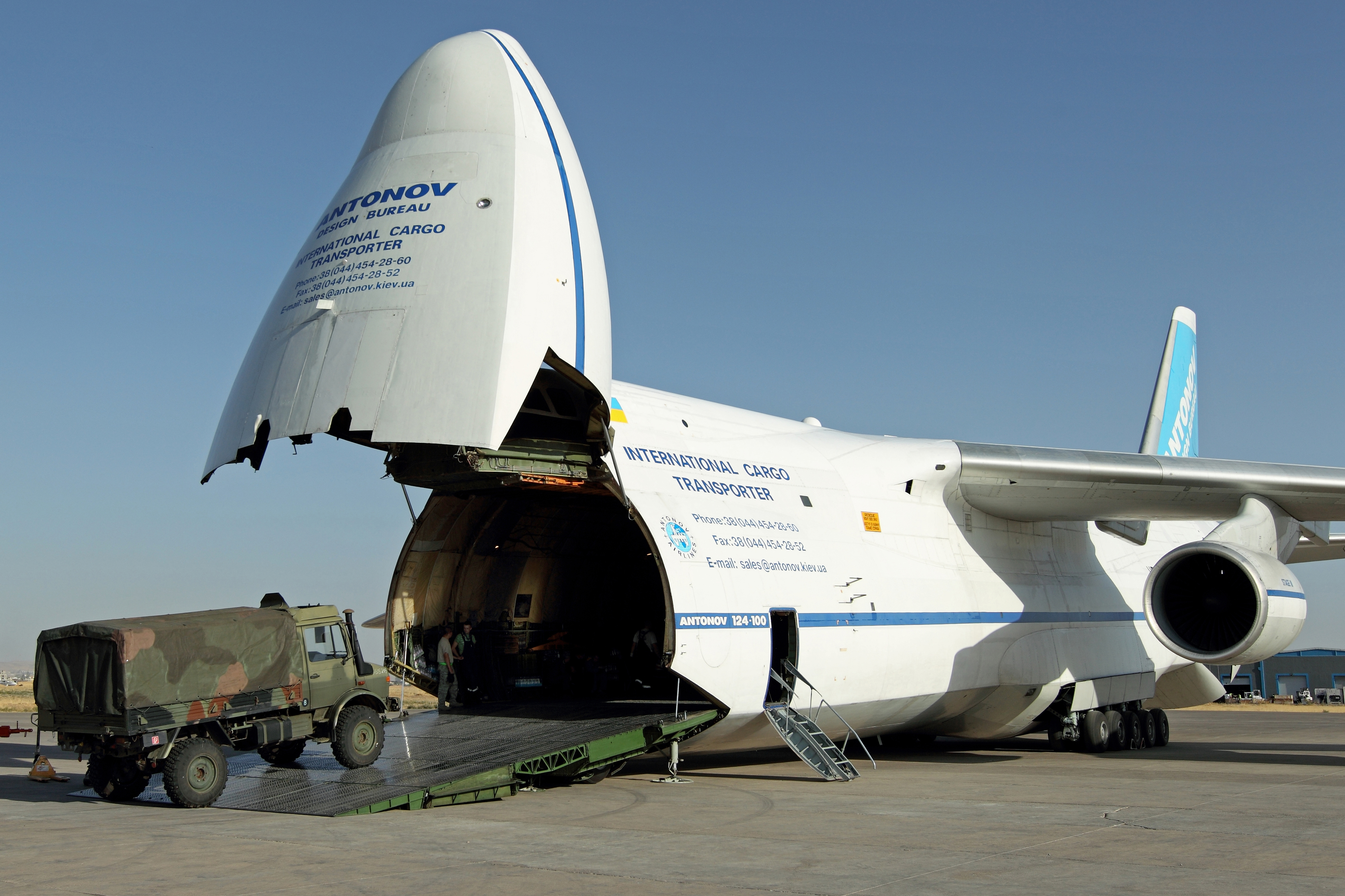 Gigante Antonov 124: Operação de Carga Aérea