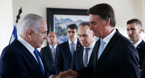 Encontro de Jair Bolsonaro e Benjamin Netanyahu