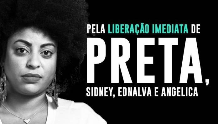Campanha Pela Liberação Imediata: Preta, Sidney, Ednalva, Angelica