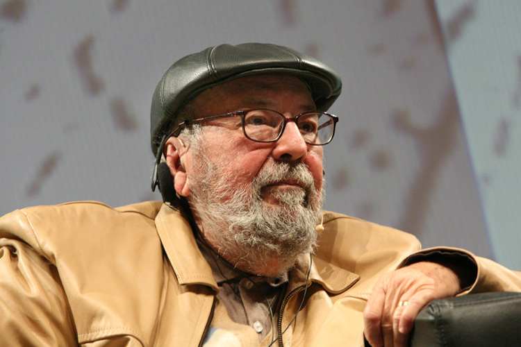 Figura Sênior Reflexiva: Boina, Óculos e Barba