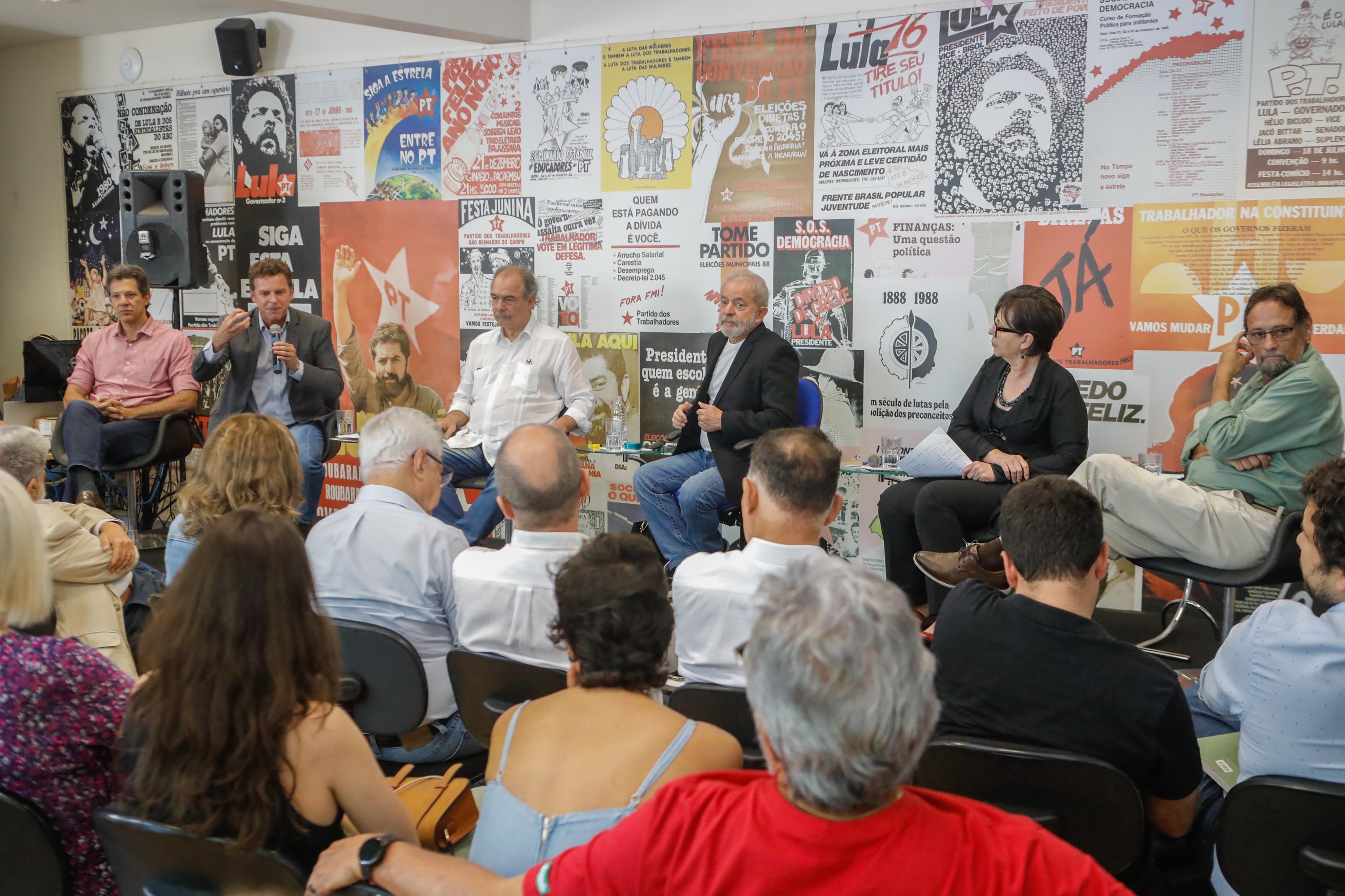 Debate político com Lula e lideranças do PT