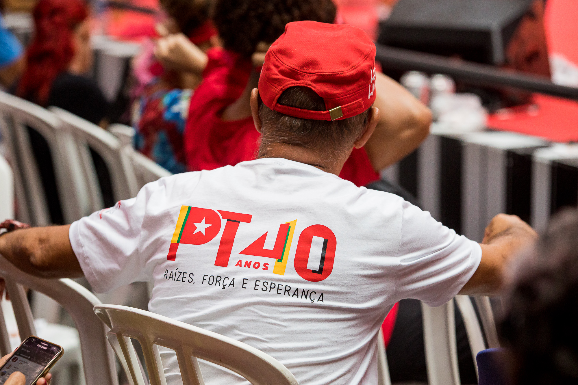 Militante do PT em Evento: 40 Anos de Luta