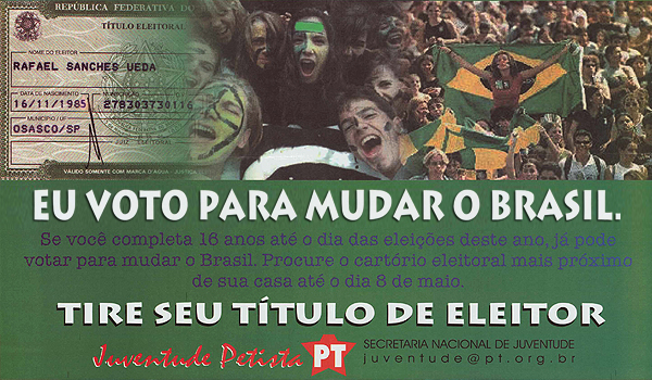 Jovens, Voto e Cidadania: Campanha Eleitoral da Juventude Petista