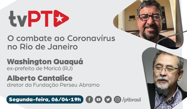 Combate ao Coronavírus no Rio de Janeiro com Fundação Perseu Abramo
