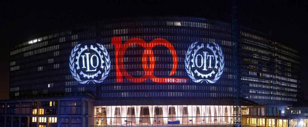 Centenário OIT: Projeção Luminosa no Edifício Sede