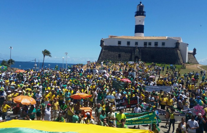 Protesto Anti-Governo Farol da Barra Salvador