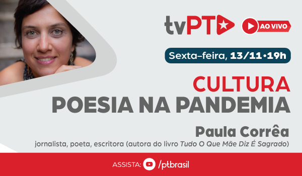 Poesia na Pandemia com Paula Corrêa na tvPT