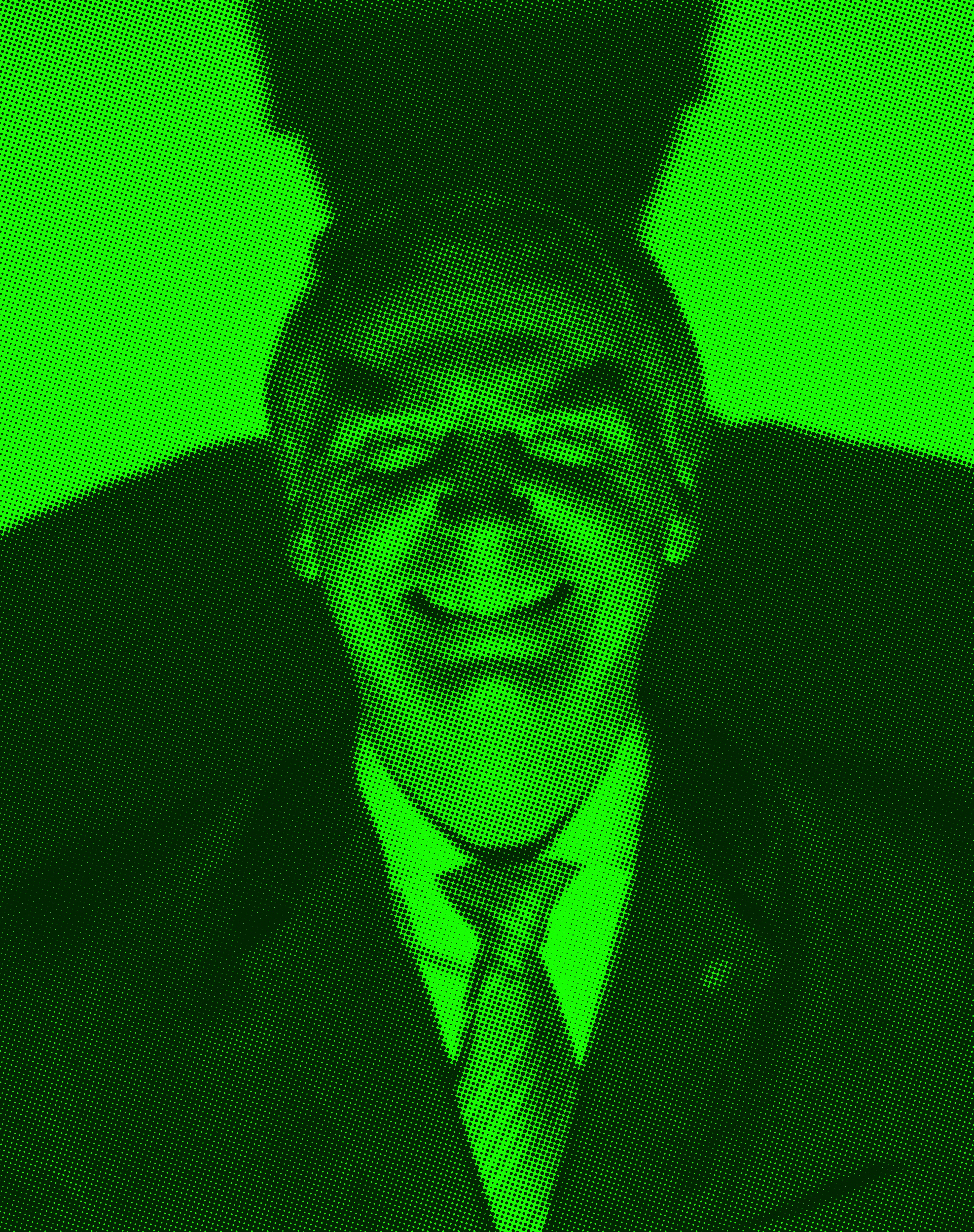 Lula: Carisma Político em Arte Halftone Verde