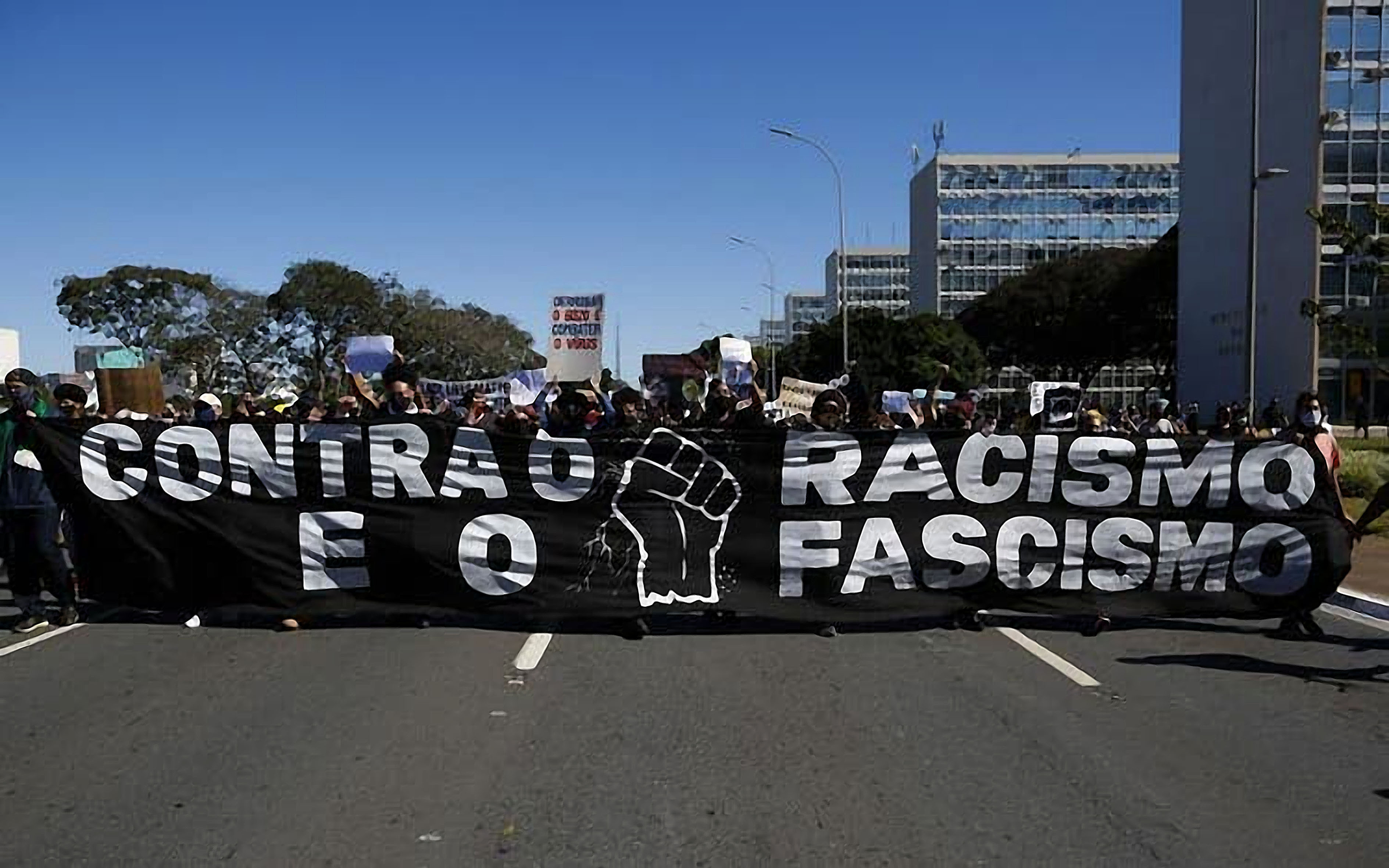 Protesto Contra Racismo e Fascismo no Brasil