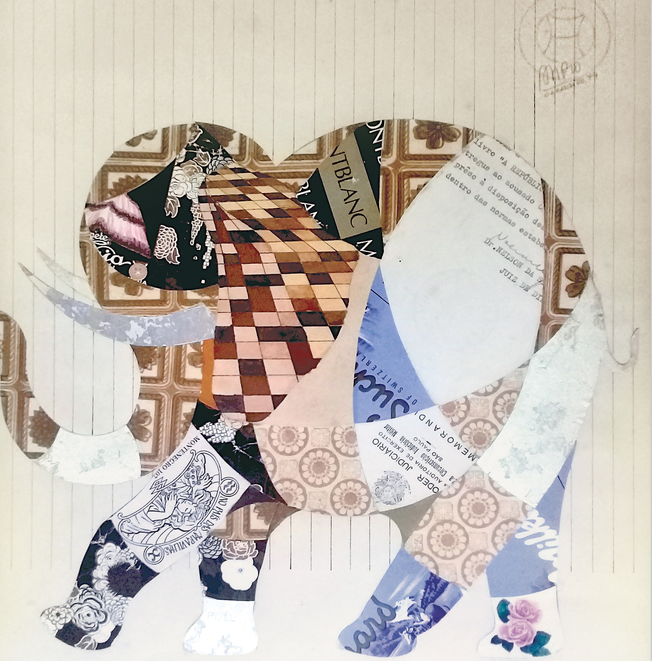 Elefante de Colagem: Memória e Fragmentos Culturais