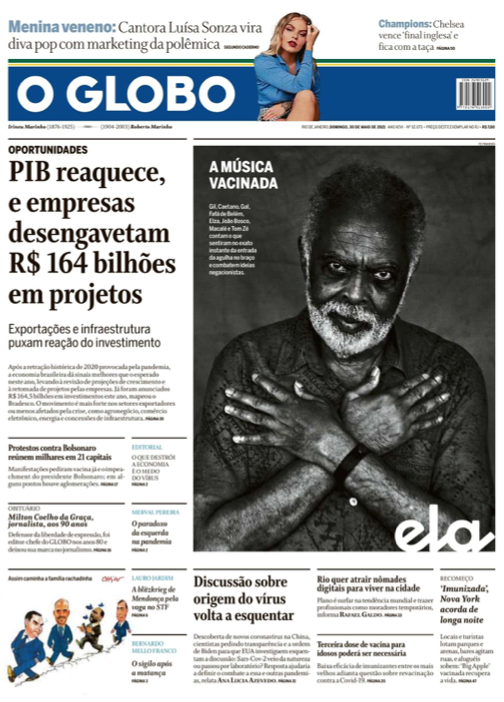 PIB Reaquece, Música Vacinada: Economia, Cultura e Política em O Globo