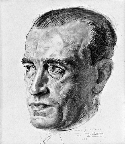 Retrato a Lápis de João Goulart em Perfil